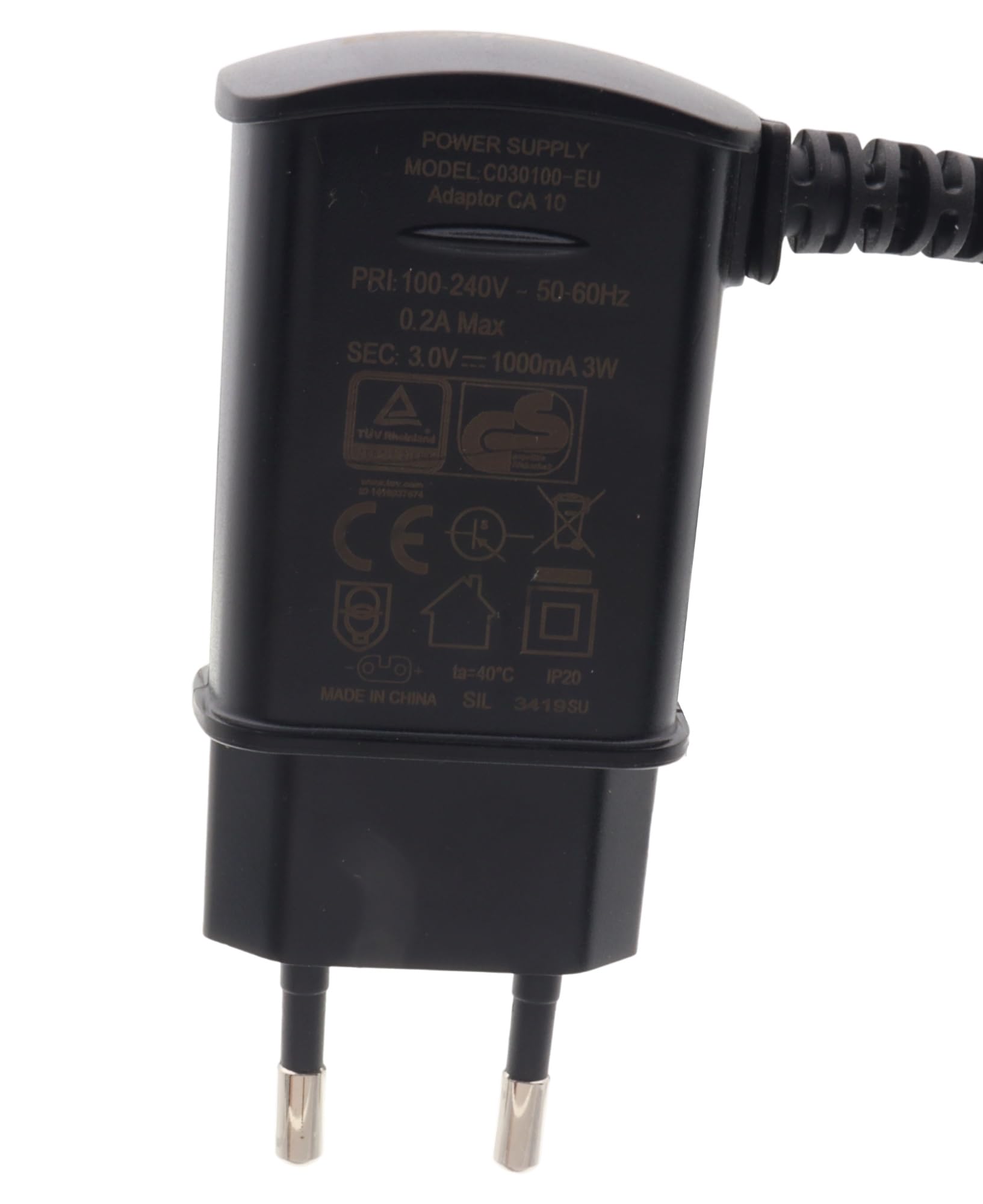 BaByliss Chargeur C030100 Rasoir Homme T861E T881E T885E T158A