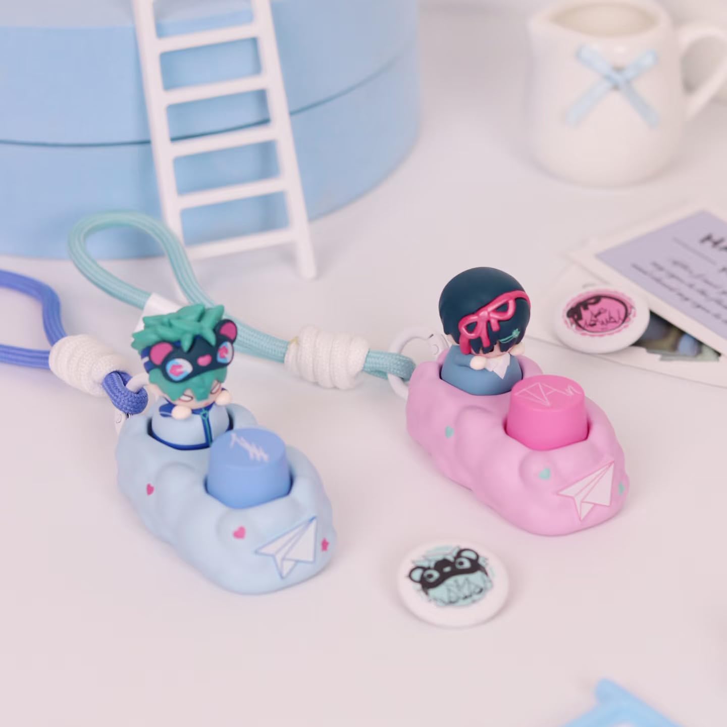 Alien Stage Free Stage Series Blind Box Keycaps Figures, Anime Officially Licensed Mystery ALNST Merch (Whole Set, Contains All of 6 Characters)