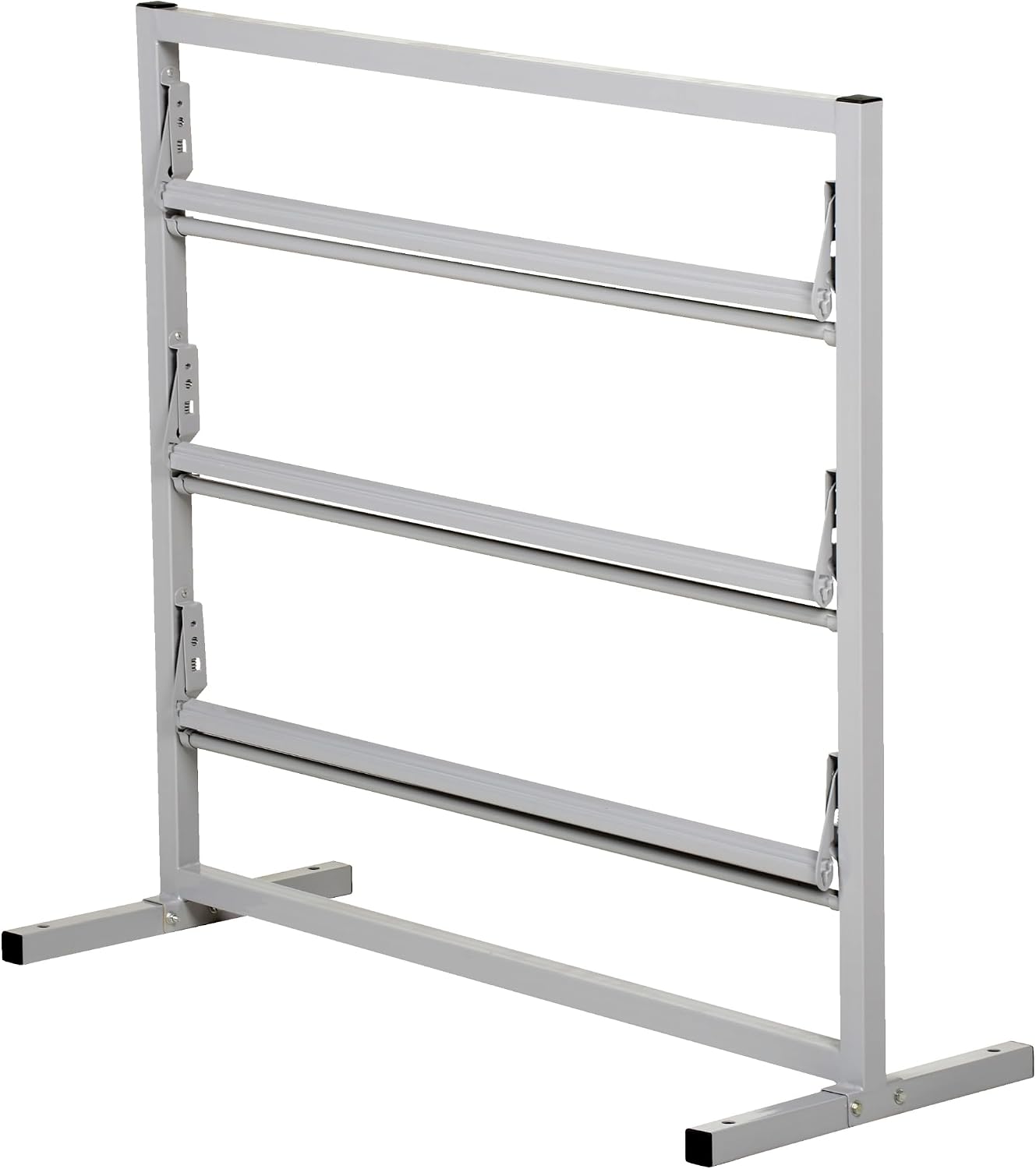 Vestil PDS-3-24 Steel Paper Dispenser Stand 3 Tiered 24 in. Roll Width 219 Lb. Capacity Gray