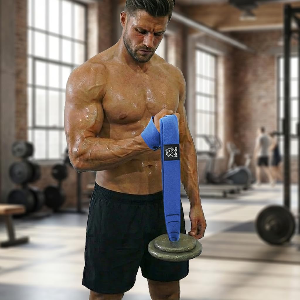 J Bryant Armwrestling - Cintura da allenamento per polso con base anti-usura, cuscinetto in gomma ammortizzante e cinghia extra resistente, per allenamento con pesi