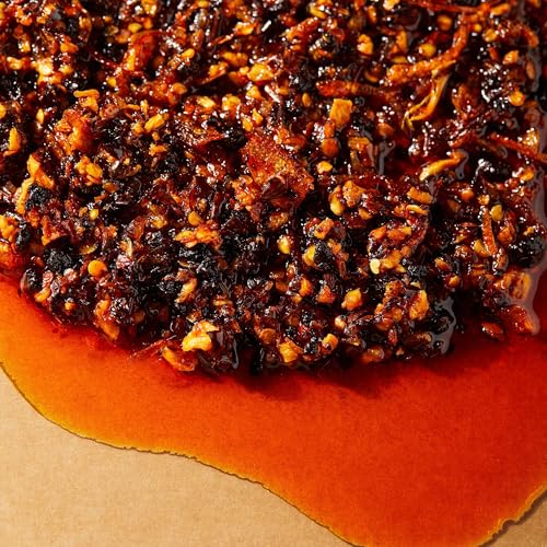 Image of SMALLBATCH Bean Infused Crispy Chilli Oil, Made with Fresh Ingredients, Perfect Condiment & Works as a Dip, Spread, Marinade, Saute, Stir-fry & Finishing Sauce, Pack of 1, 180 g, Pure Veg