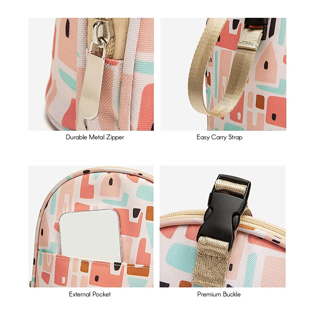 Borsa termica per latte materno Borsa termica per biberon Borsa da viaggio impermeabile per biberon Borsa da viaggio multifunzione per allattamento isolamento a 3 strati Si fissa facilmente