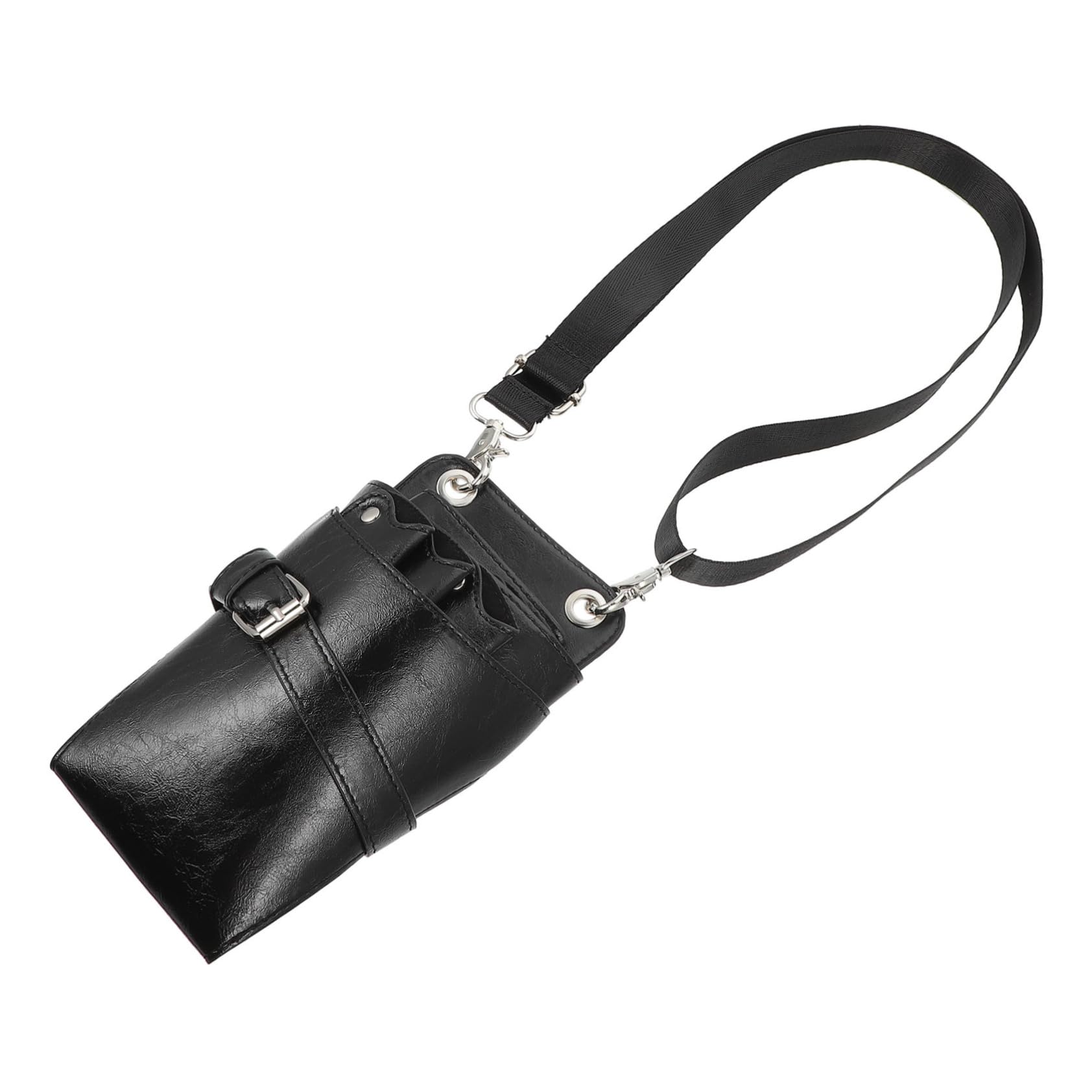 Mikinona Leather Scissor Pouch Hair Stylist Tool Bag Large Capacity Tool Holder