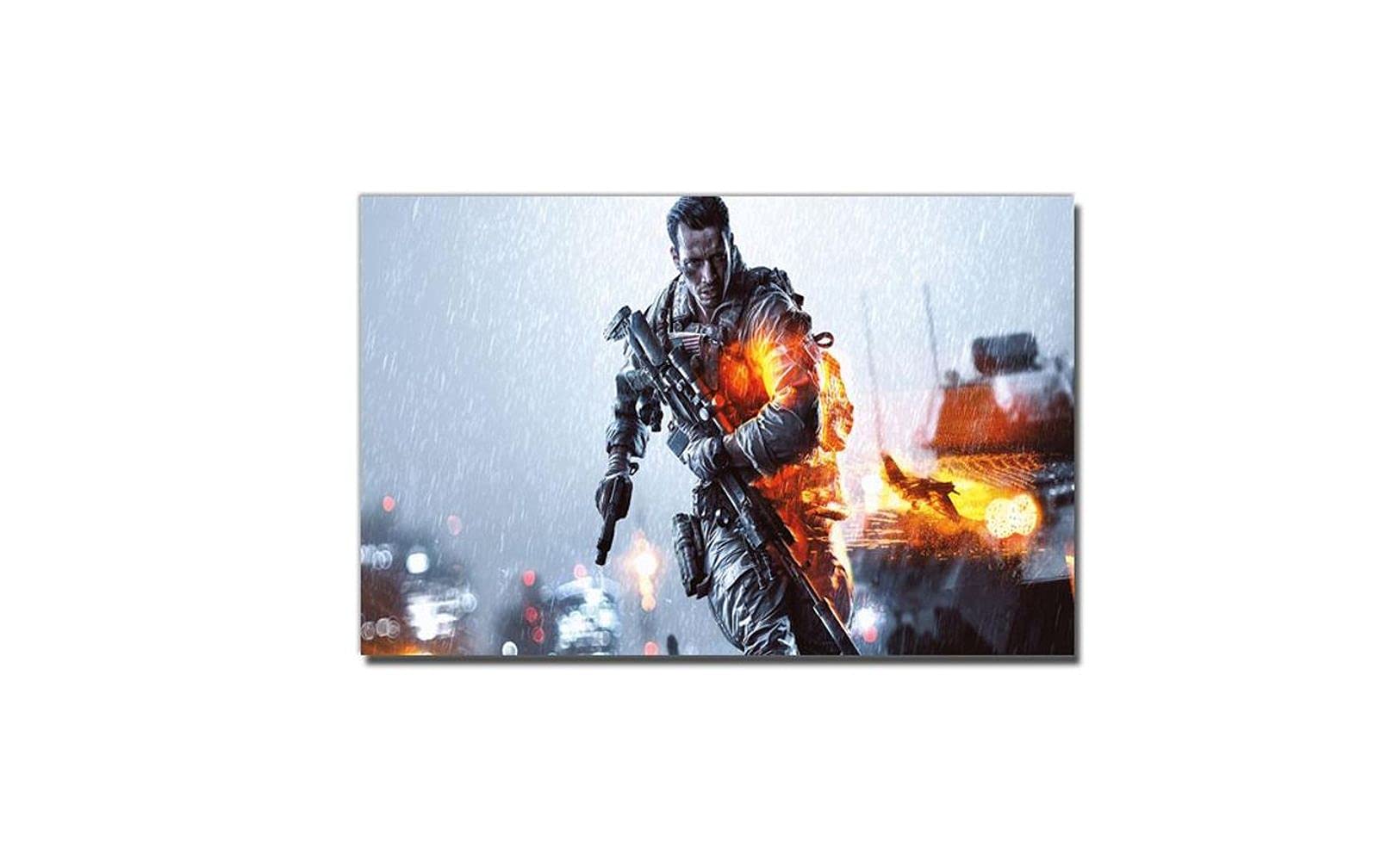 XtremeSkins Framed Canvas - Wall Decor for Living Room, Bedroom, Office, Hotels, Drawing Room (22in X 14in) - Battlefield 4 ddx pdp