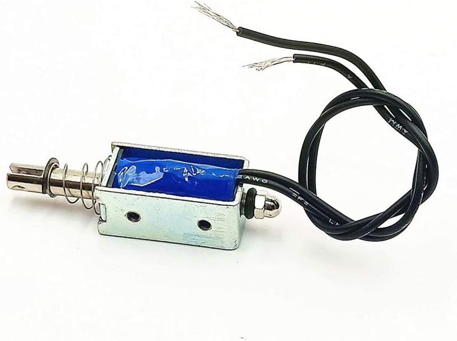 LYM 0530# Push Pull Open Frame Solenoid Electromagnet, 10 mm Stroke, 5N, DC 12V 1A
