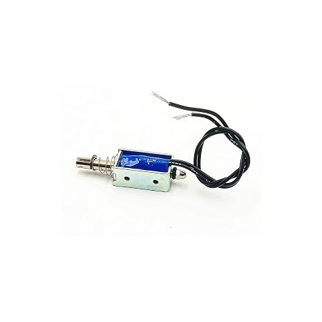 LYM 0530# Push Pull Open Frame Solenoid Electromagnet, 10 mm Stroke, 5N, DC 12V 1A