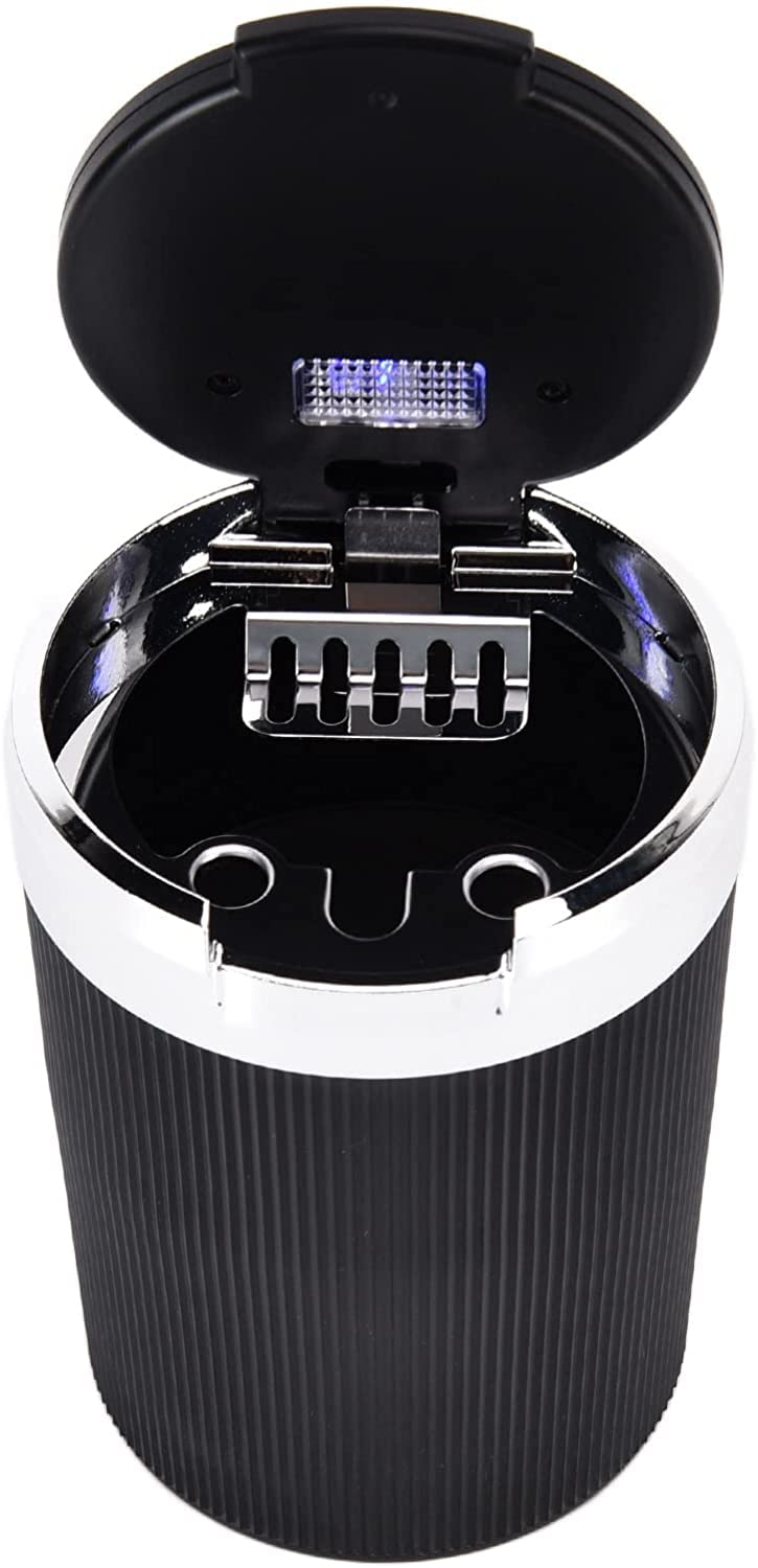 CitaazLED Car Ashtray with Lid 3W Portable Automobile Ashtray Car Cigarette Ashtray for Home Offic