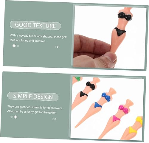 Miniatura 9 de BESPORTBLE 40 piezas de uñas de golf de belleza para mujer, camisetas de golf para niñas, camisetas de golf, camisetas de práctica de golf, piezas