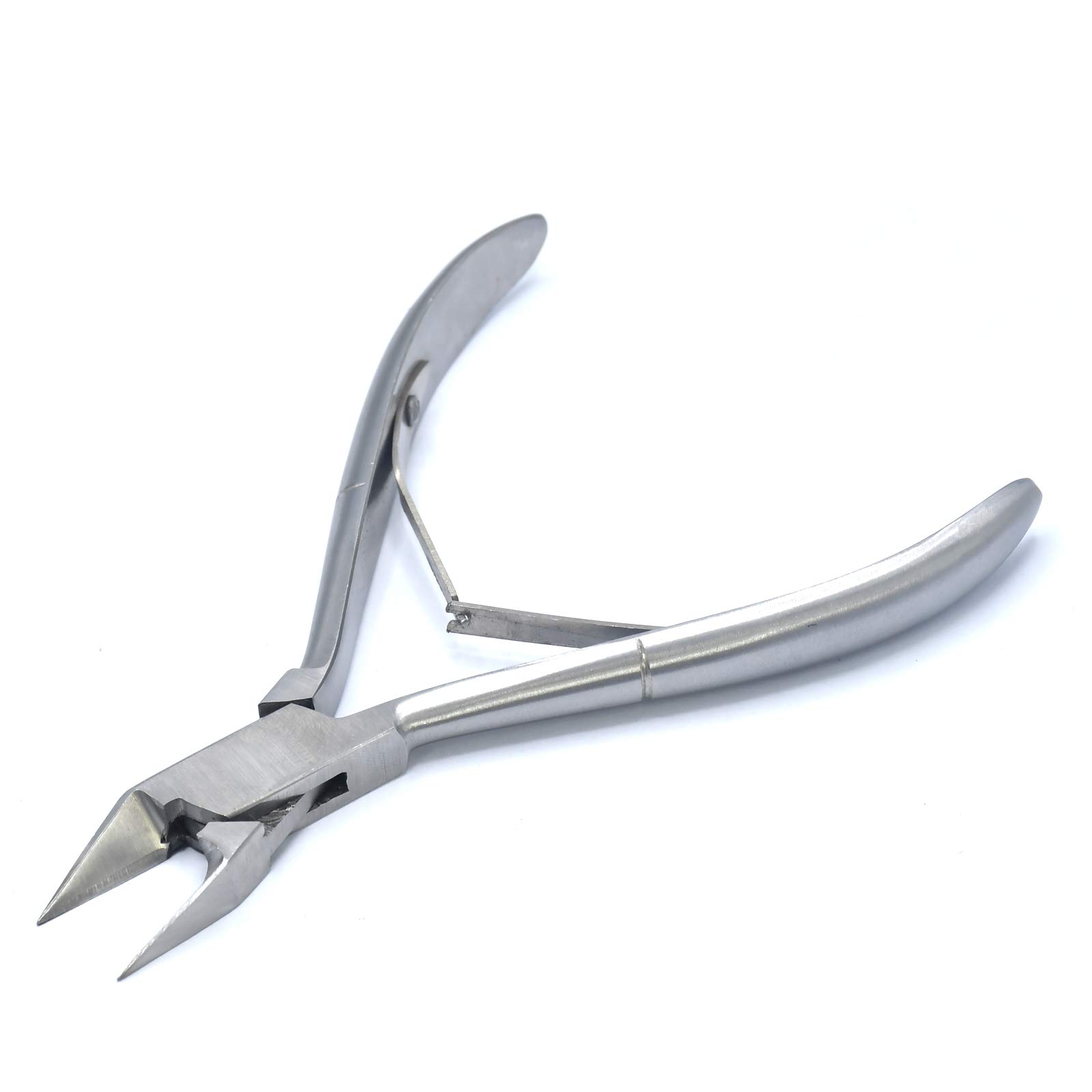 AAProTools Podiatrist Nippers Thick & Ingrown Nails Stainless Steel Nail Nippers Professional Fingernail Clippers Precision Diabetic Clippers Manicure Pedicure Silver - 25 Pcs