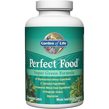 Amazon Com Garden Of Life Whole Food Vegetable Supplement Perfect Food Green Superfood Dietary Supplement 75 Vegetarian Caplets Health Personal Care