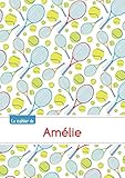  Le cahier de Amélie: Le cahier d\'Amélie - Blanc, 96p, A5 - Tennis