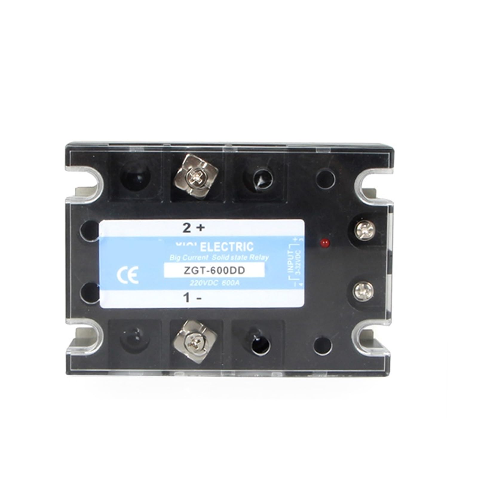 SSR-600DD 600A 220V 600V Grande Tensione Singola Monofase JGX DC Controllo DC Dissipatore di Calore 3-32VDC A 5-220VDC 600A DD Relè a Stato Solido(600A 600V)