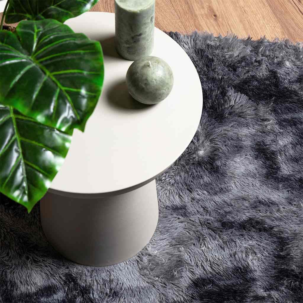 vidaXL Tapis Shaggy à Poils Longs NAVARRA Gris foncé 200x200 cm