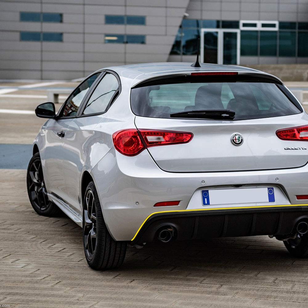 Quattroerre 31869 żółty profil naklejki dla Dam Zderzak Tylny Alfa Giulietta z Naklejka 3M APT