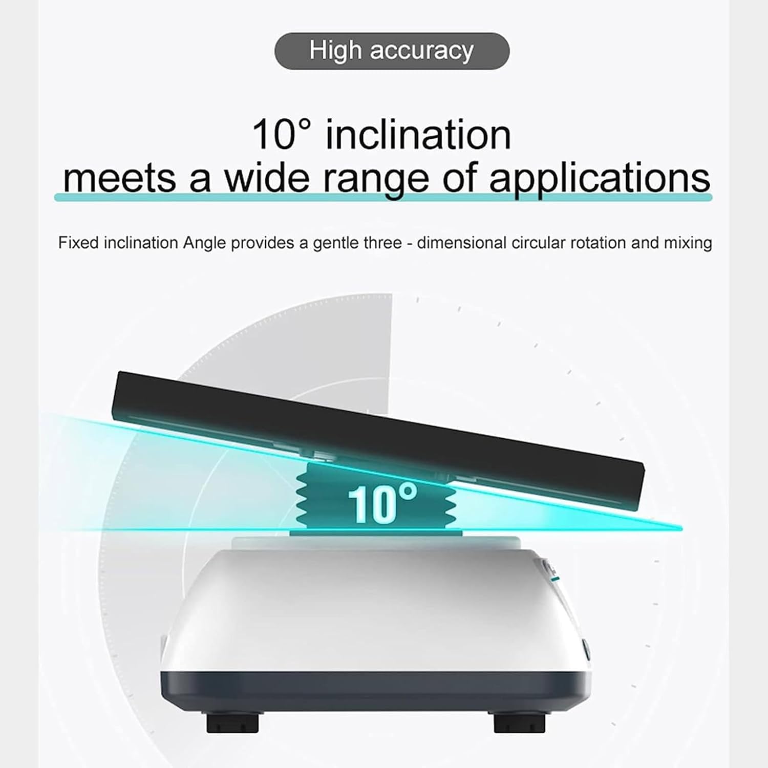 Laboratory Shaker, Orbital Digital Shaker, Adjustable Speed 10-80rpm 10s-99min, Orbital Rotary Shaker with LED Digital Display for Laboratories and classrooms
