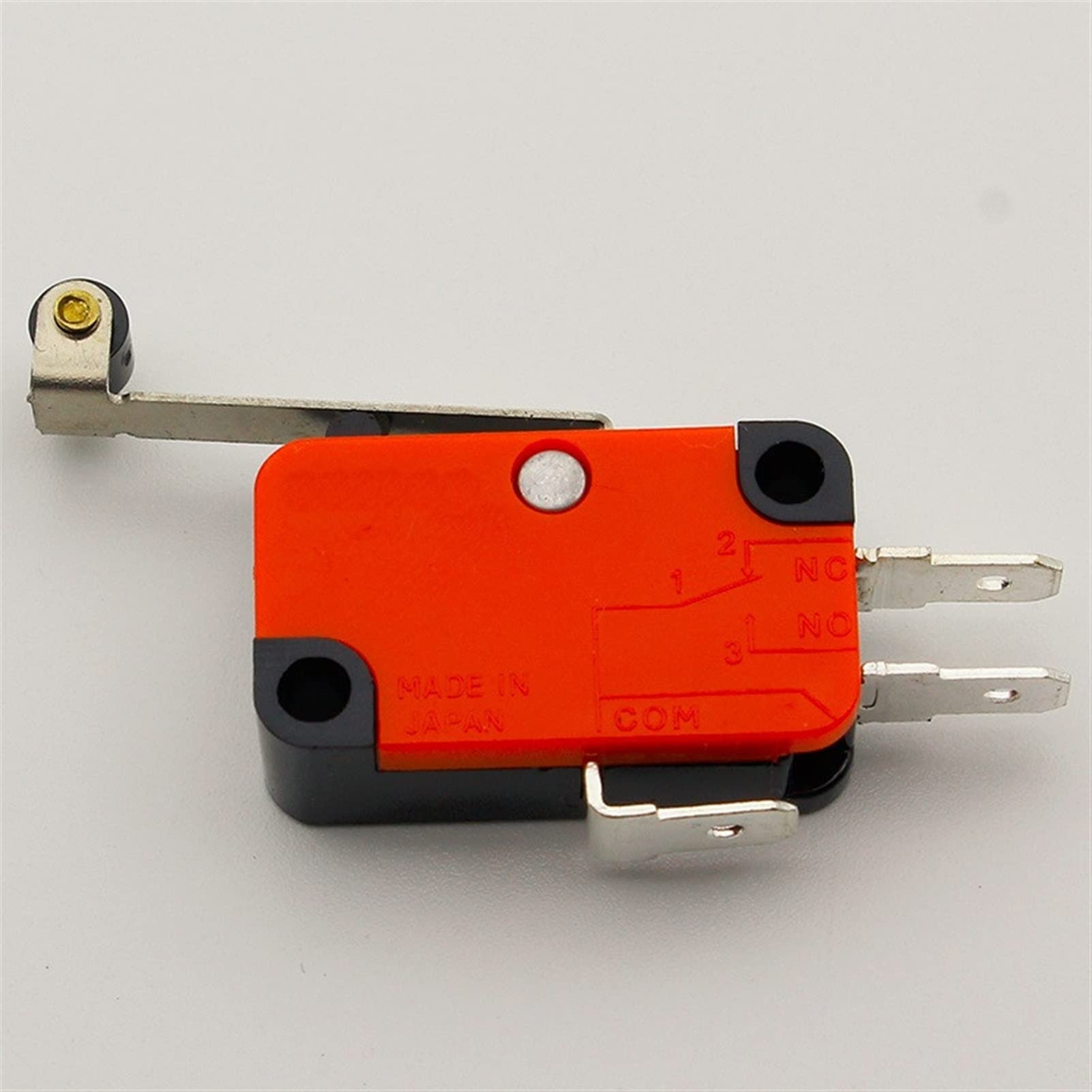 interruptor electronico Interruptor basculante, 10 Uds., microinterruptor de límite, brazo de palanca de rodillo de bisagra larga, lote de acción a presión