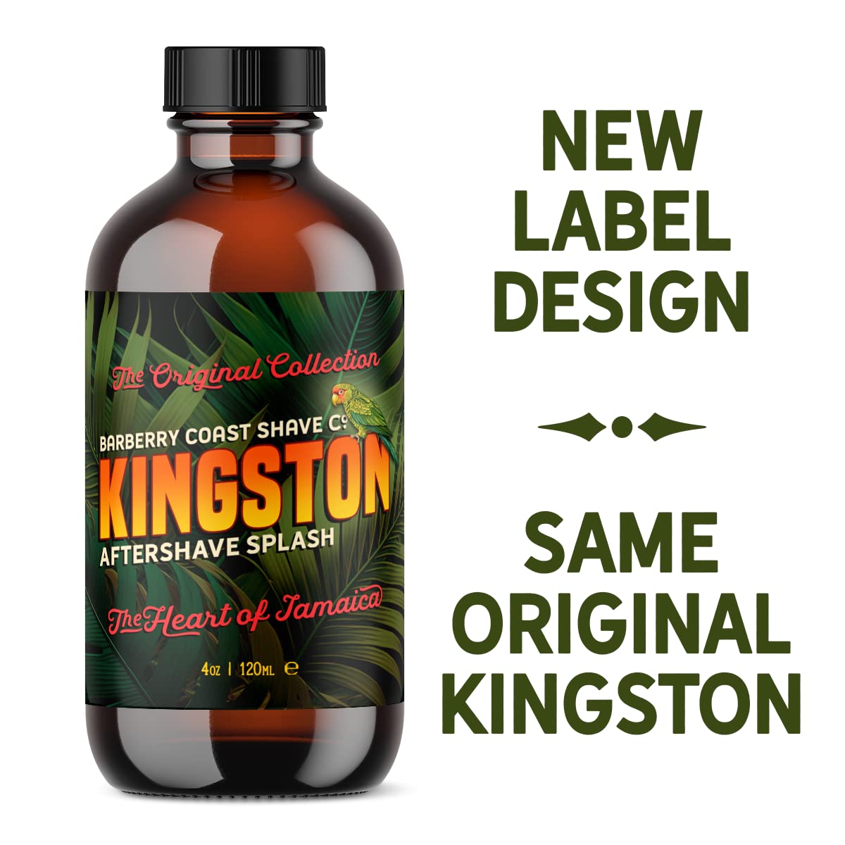 Barberry Coast Shave Co. Kingston Aftershave Splash for Men - Scent Inspired by The Heart of Jamaica - Natural and Pure Ingredients - from (4 oz)