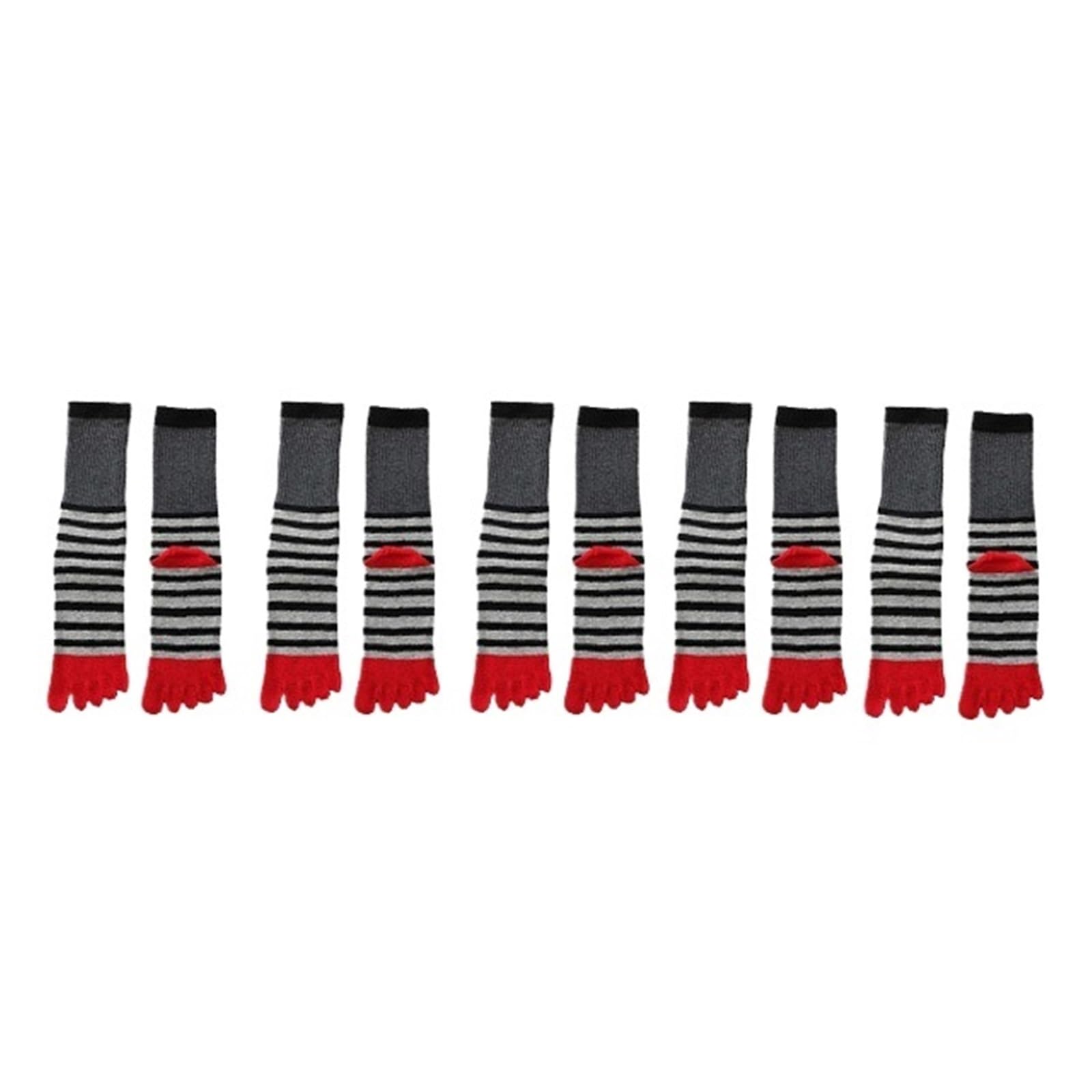 ITRHJTGP Finger Socks Five-Toed Flip Flop Mens Running Kintoe Hiking Socks for Fitness(Black)