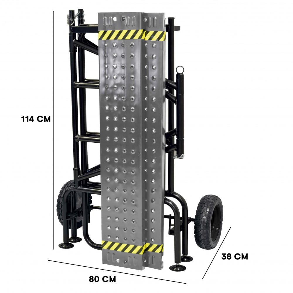 Echafaudage roulant Jardin - hauteur de travail 83cm - Pliable roues increvables - Echafaudage mobile sur roues - 150Kg