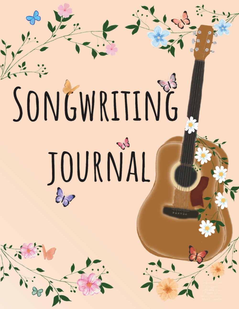 Songwriting Journal: Song notebook for girls, note and lyric pages for musicians and music lovers (Songwriting School Series)
