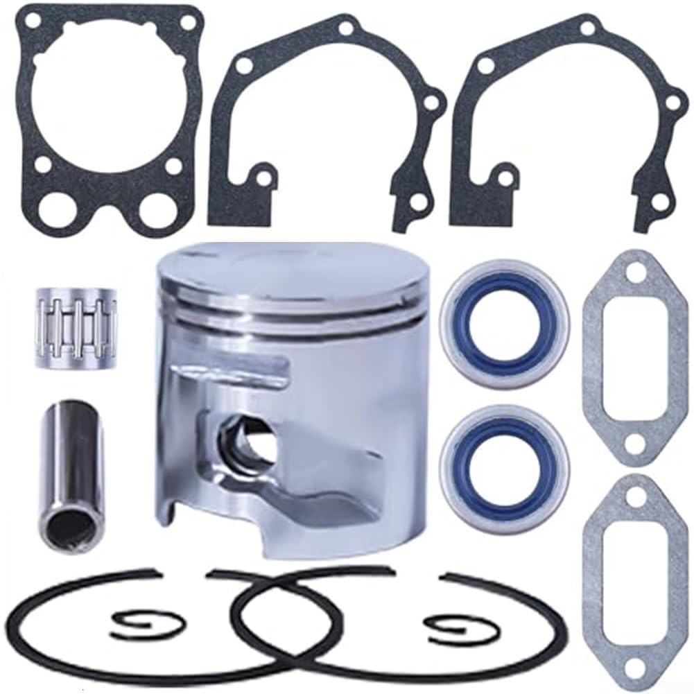 Gdfnmogo Kit de joints de segment de piston 51 mm avec roulement à aiguilles et joints d'huile pour scie à béton Husqvarna K750 K760 K770, remplace 506372401 506 37 24-01 506 37 24-02