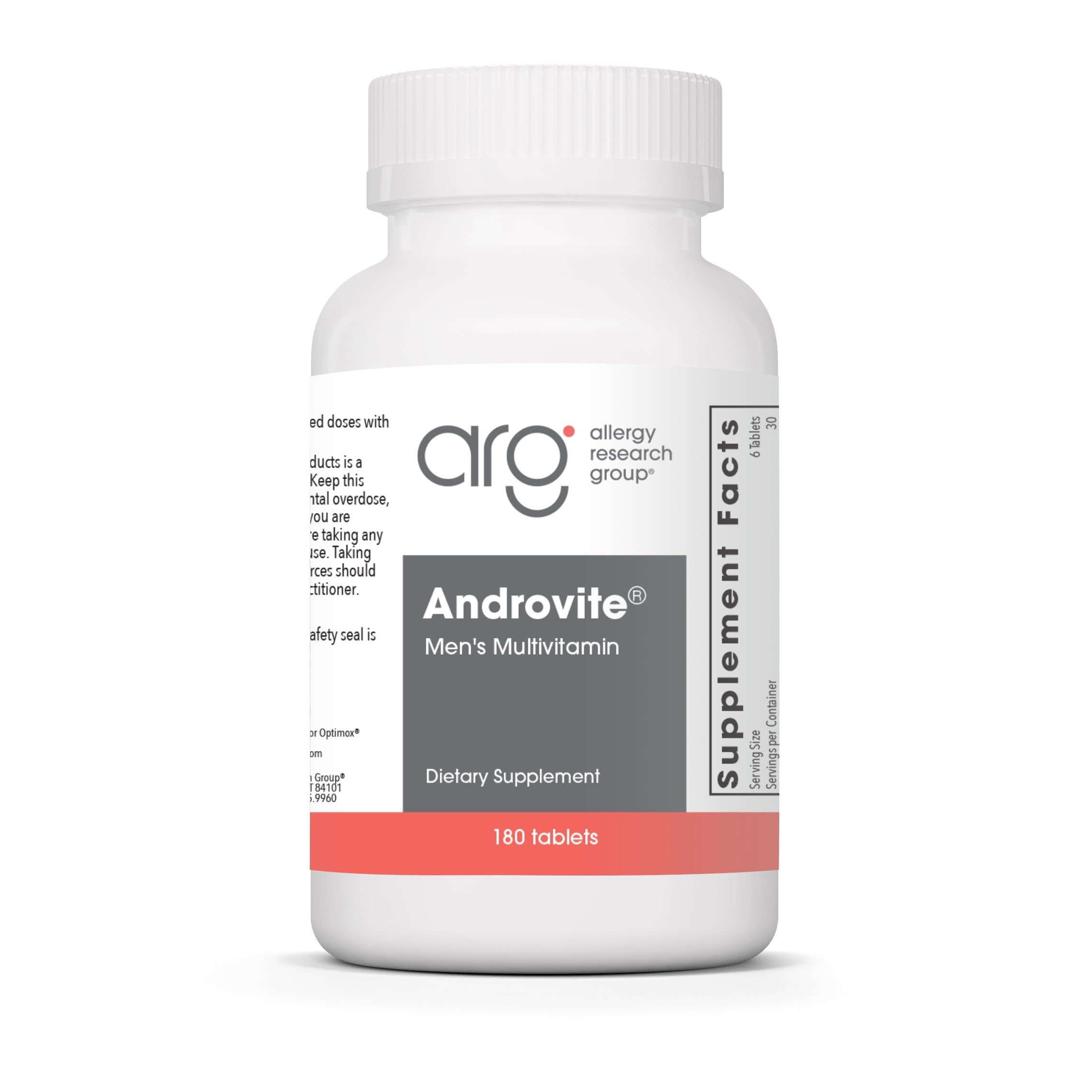 Optimox Androvite for Men - Magnesium Supplement for Men 500mg, Multimineral and Multivitamin Supplement with Vitamin C, Vitamin D3, Calcium-Free - 180 Count