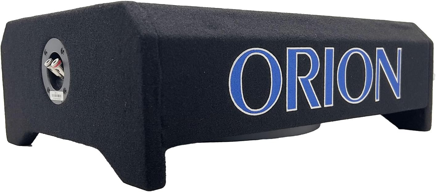 ORION Cobalt CDF12 12” Passive Down-Firing Subwoofer Enclosure – 500W RMS/2000W Max, Slim Sealed Sub Box for Cars & Trucks, Low-Profile Air-Tight Bass Thin Enclosure, Shallow Mount