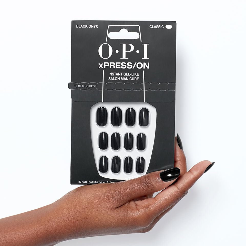 Miniatura 7 de OPI xPRESSON - Uñas a presión, hasta 14 días de uso, manicura de salón tipo gel, veganas, embalaje sostenible, con pegamento para uñas, uñas negras