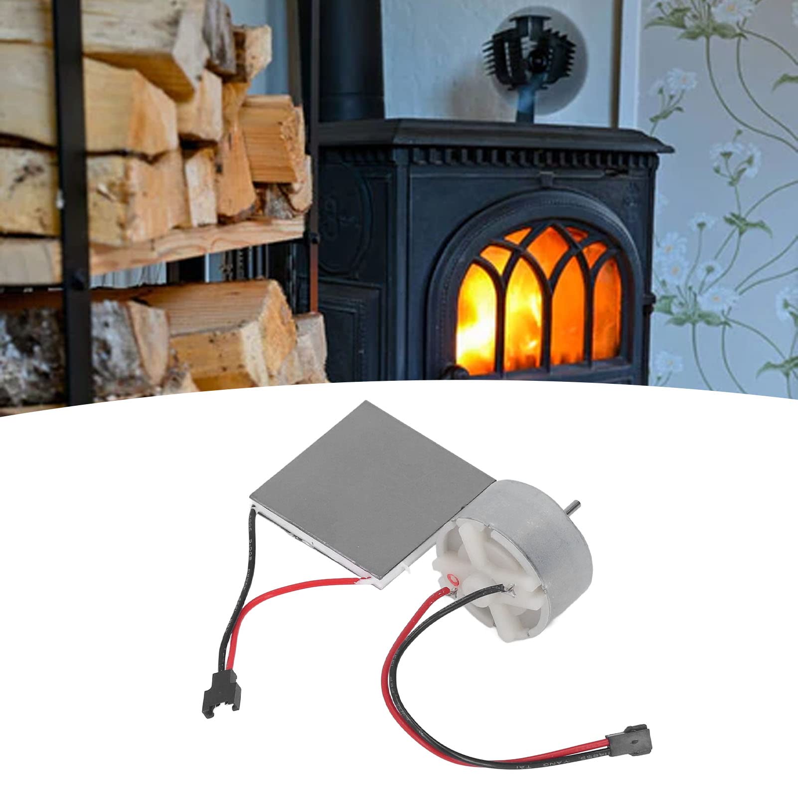 Openhaardventilator Generatorplaat Openhaard/kachelblazers Generatorplaat Openhaardkachel Blower Ventilatormotor Bevestiging Haardventilator Elektrische generator Motoraccessoireset