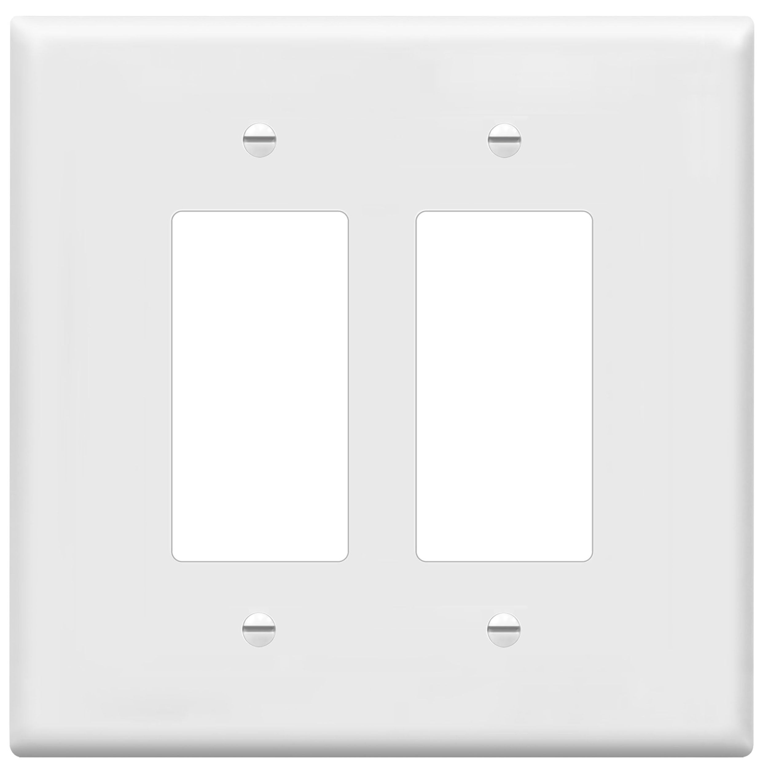 Cubierta de interruptor decorativo doble ENERLITES para evitar roturas de placas