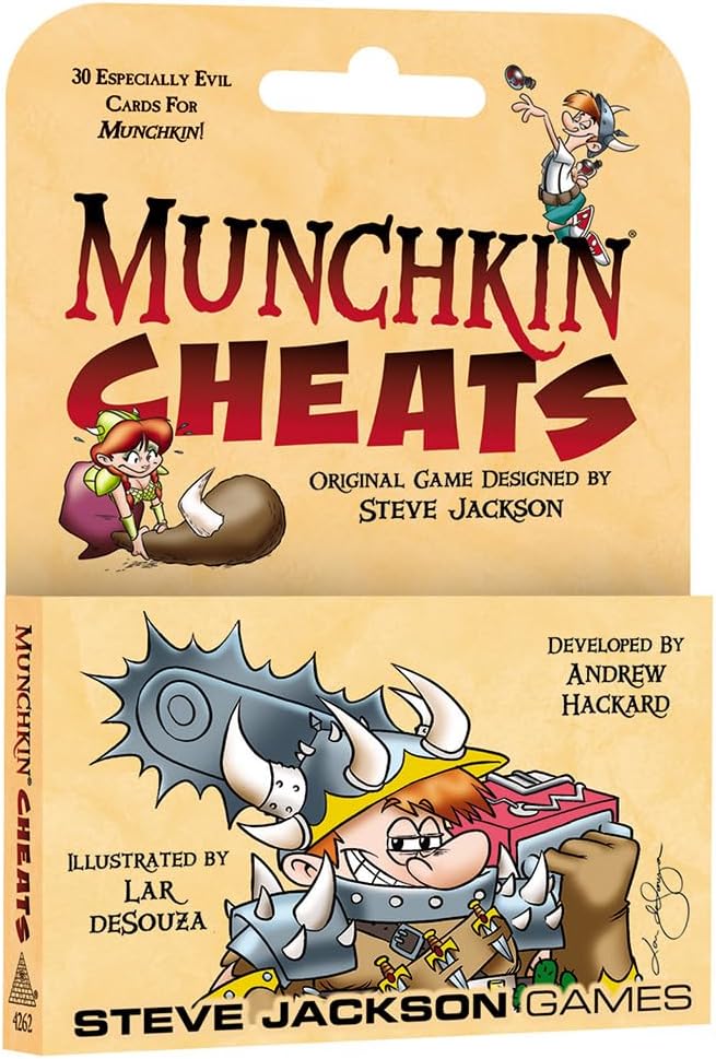 Steve Jackson Games Munchkin Cheats Card Game (Mini-Expansion) | 30 Cards | Card Game for Adults, Kids, & Family | Fantasy Adventure Roleplaying Game | Ages 10+ | 3-6 Players | Avg Play Time 120 Min