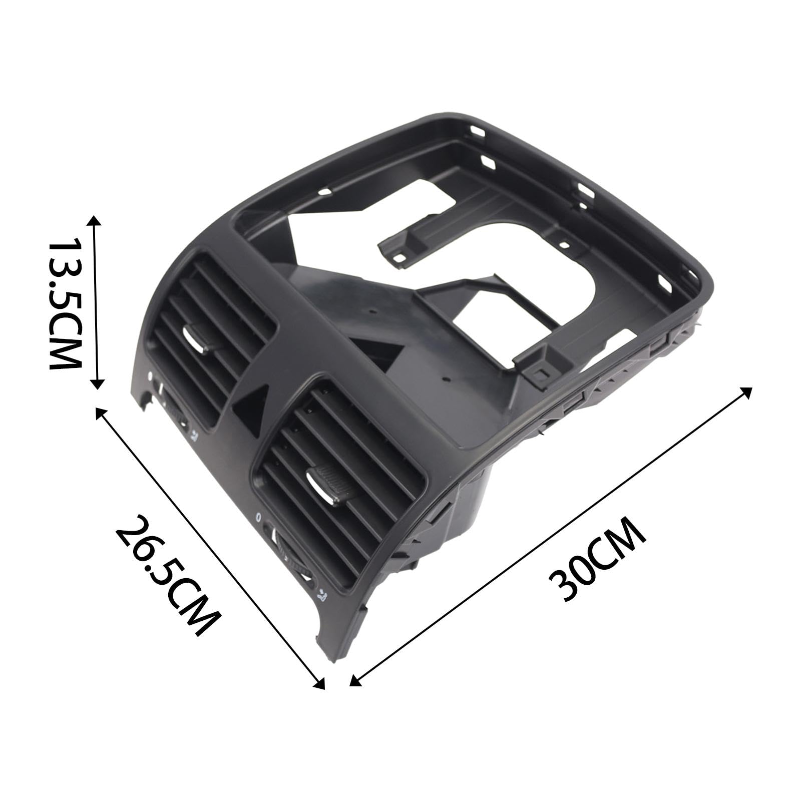 Generic Panneau de Sortie d'air A/Volume d'air Center Console Centrale Garniture de Lunette supérieure pour Golf MK5 1K0819728H 1K0819743B