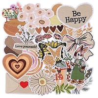 20 Stück Vintage Bügelbilder für Textilien, mädchenhafte Aufnäher zum Aufnähen für Damen, niedliche Boho Stickerei-Patches für Hut, Rucksack, Jacken und Jeans, Bügelflicken Kinder