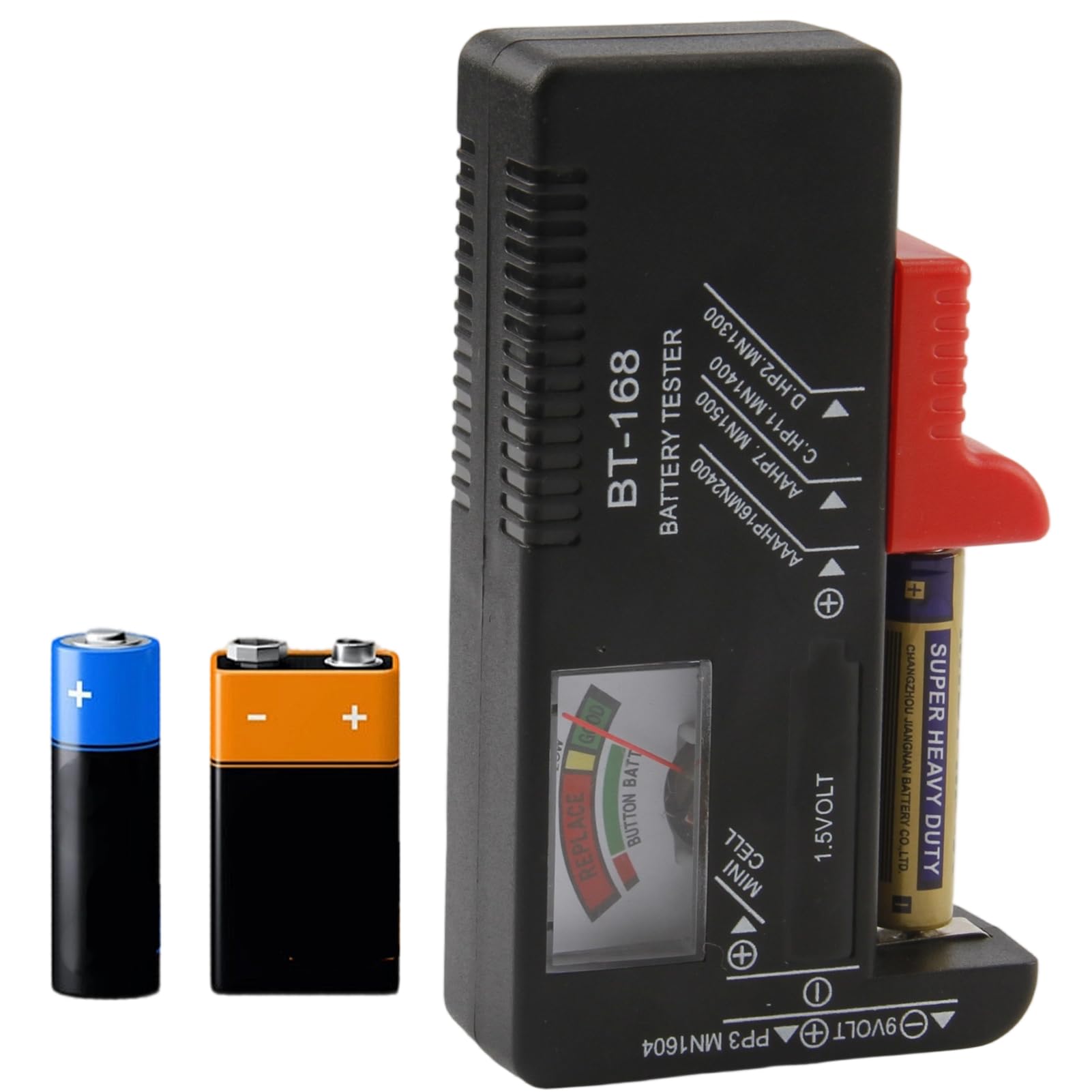 Testeur De Batterie Multi Taille Digital, Lecteur Précis Piles AA AAA C D 9 V Bouton 1,5 V, Contrôleur D'énergie Maison Atelier Professionnel, Appareil Vérification Puissance