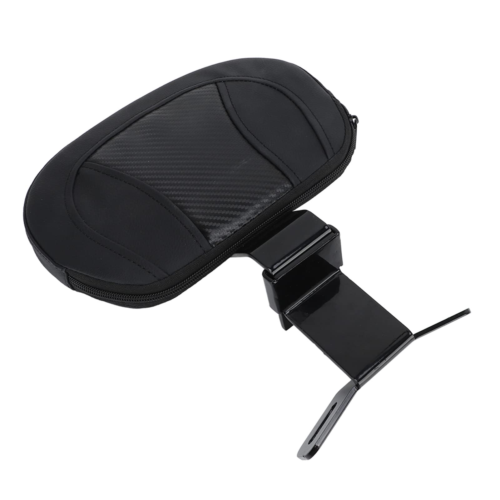 Schienale del sedile del passeggero della moto, supporto solido e confortevole, equilibrio stabile, rimovibile, universale per moto (nero), schienali