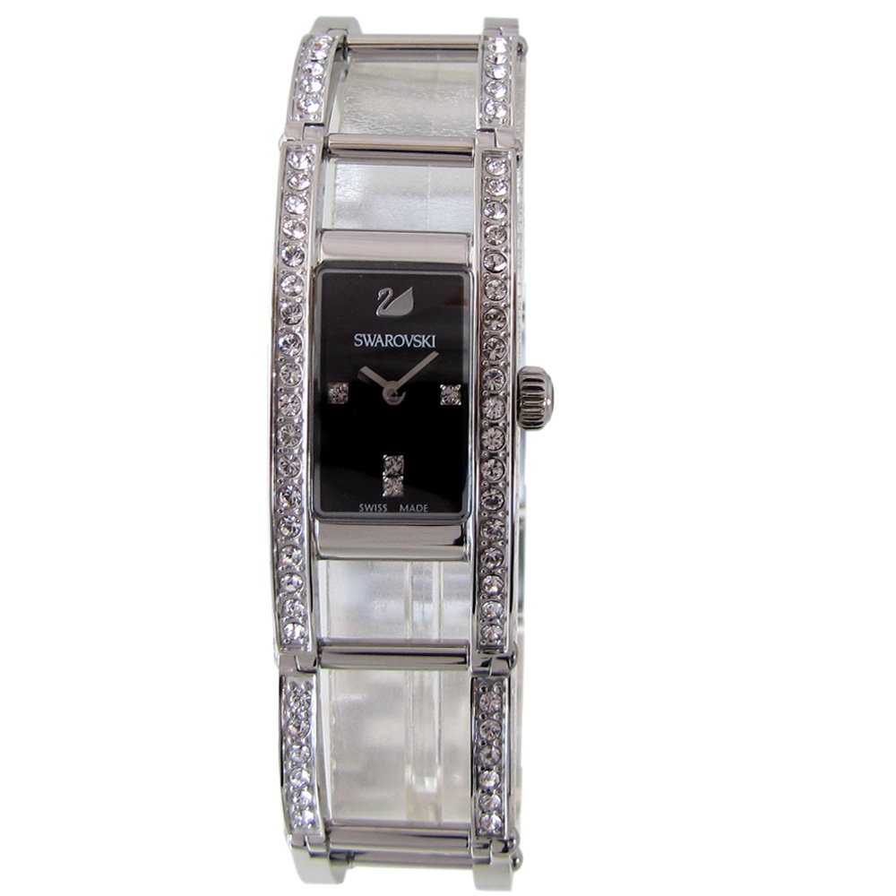 Swarovski - Reloj de Pulsera con Mecanismo de Cuarzo Suizo para Mujer (25 mm), Color Plateado