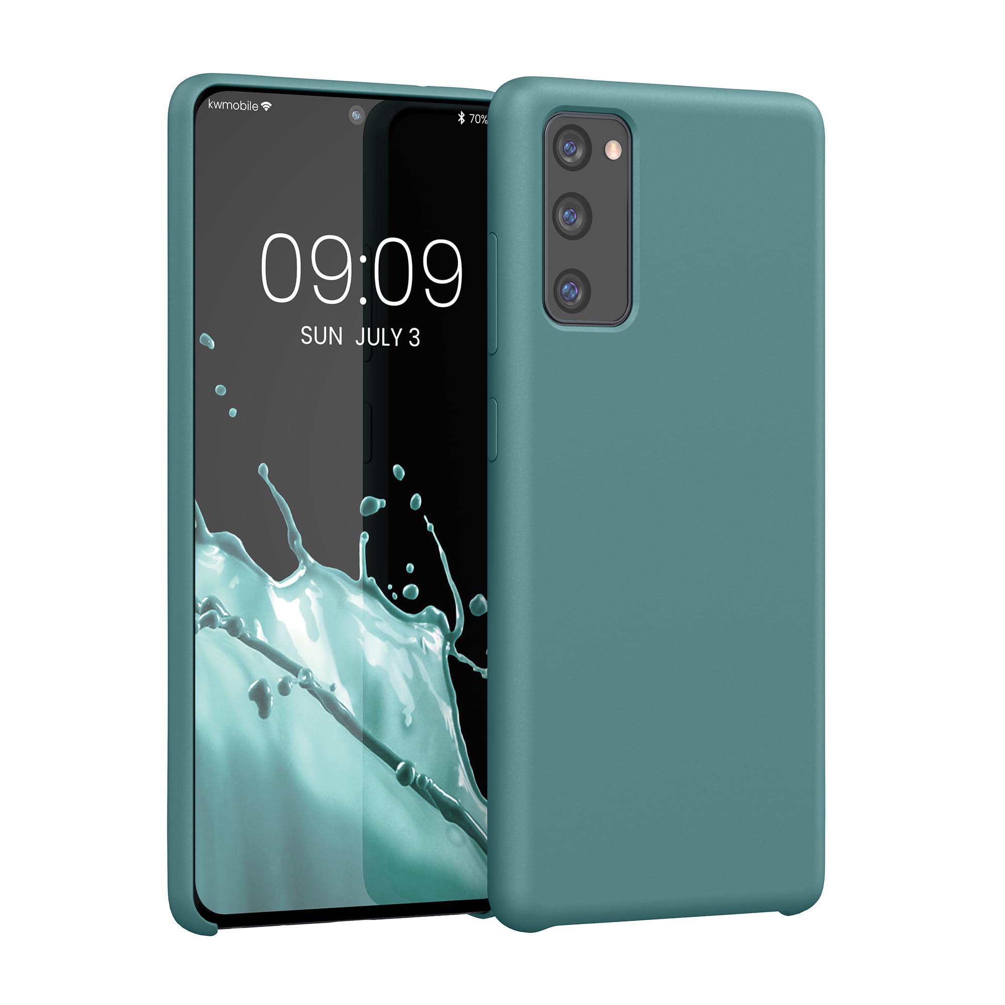 kwmobile Case Compatible with Samsung Galaxy S22 Plus Case - TPU Silicone Phone Cover with Soft Finish - Antique Stone