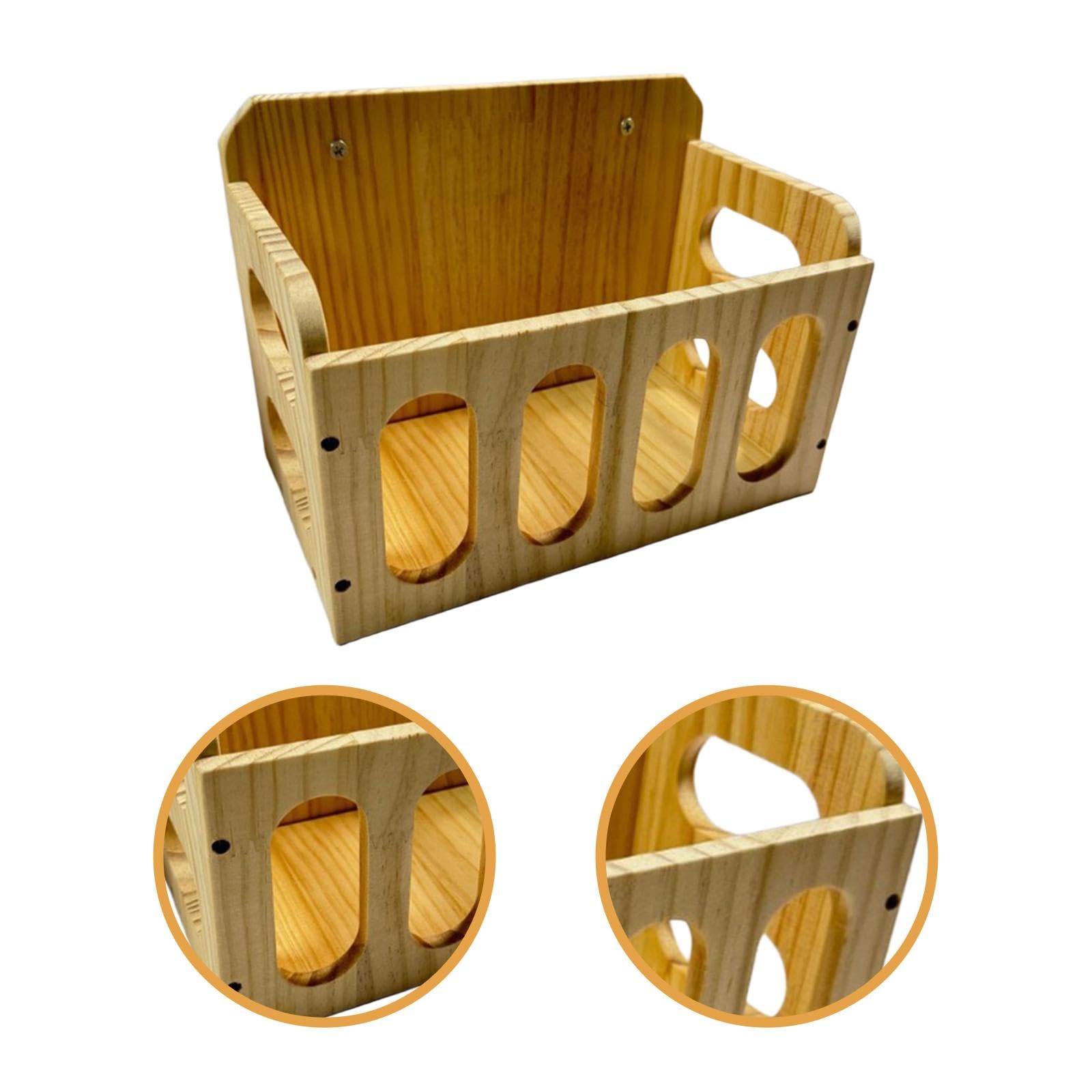 Mangiatoia Portatile in Legno per Conigli, Ricci, Furetti E Criceti.
