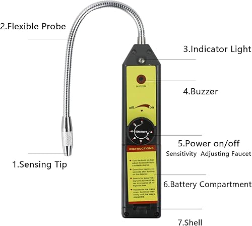 Miniatura 2 de NewPosition 4CFM 13HP - Kit de herramientas de refrigeración HVAC AC con detector de fugas equipo de reparación de automóviles juego de medidores de