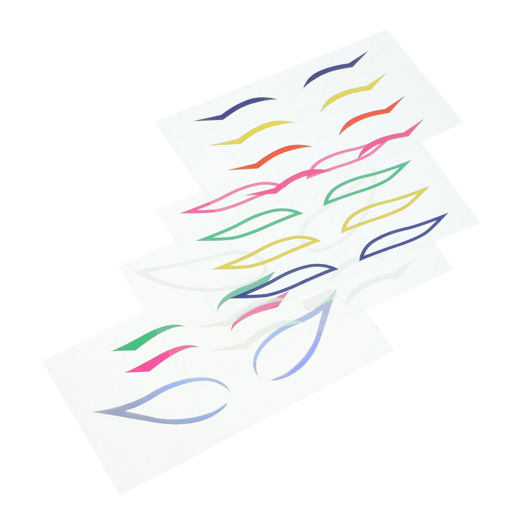 Healeved 16sätze Kreative Eyeliner Sticker Und Tragbar Für Partys Cosplay Und Festivals Charmante Elegante Augenlinien Aufkleber Für Besondere Anlässe