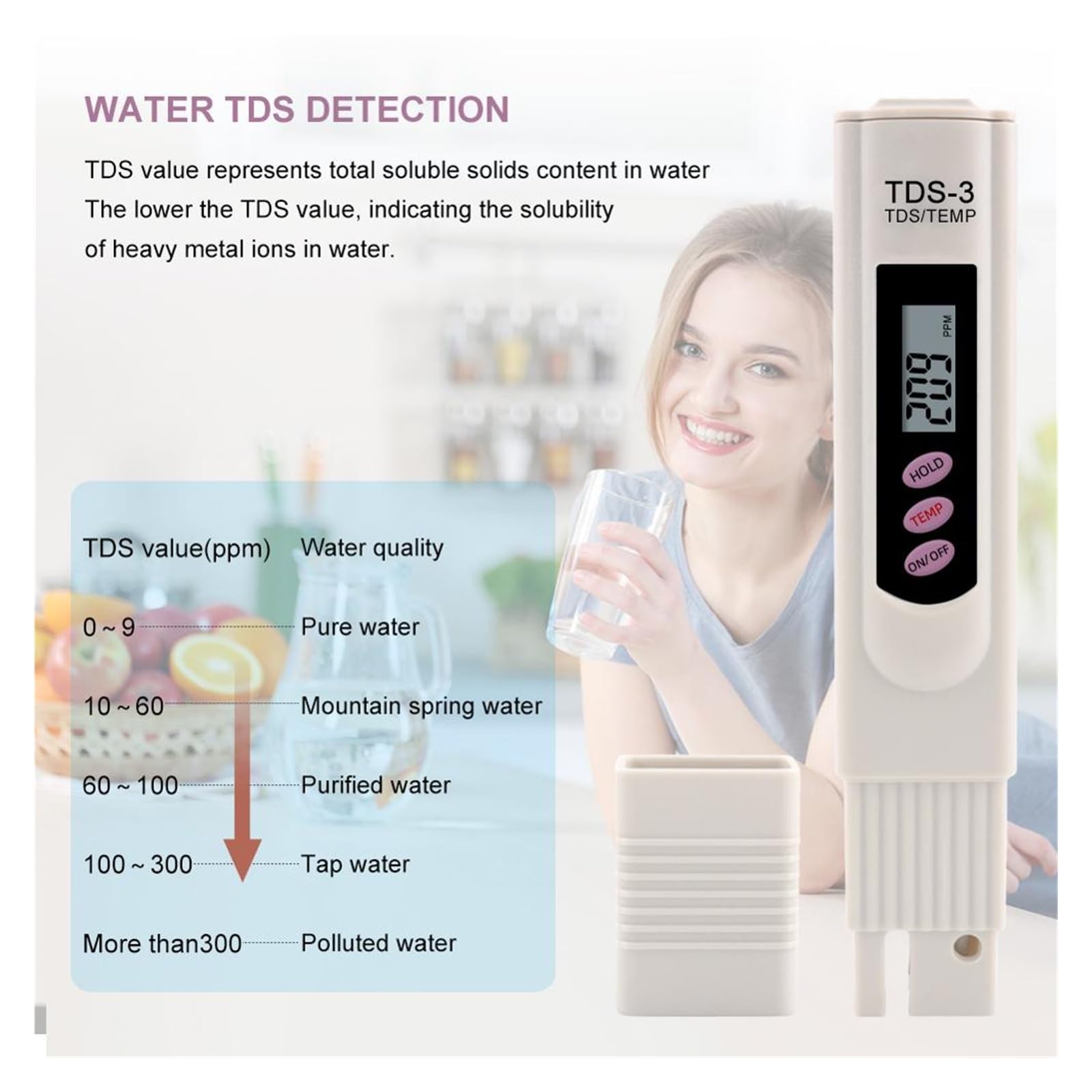 Amazon.co.jp: 水道水水質検査キット ポータブルデジタル TDS メーター