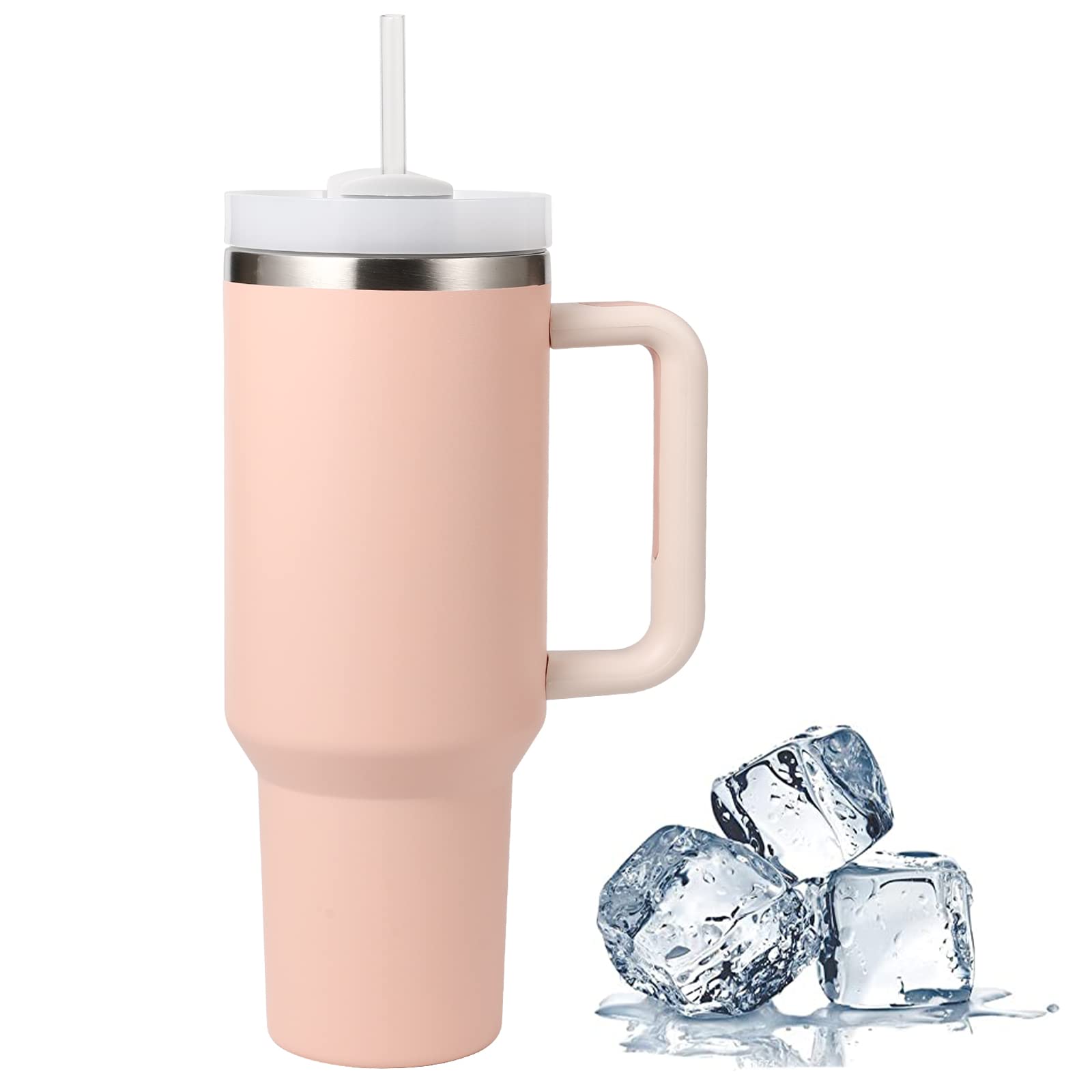 ThreeRs Tazza Termica Viaggio 1,13L Acciaio Inox – Con Manico E Cannuccia – 24h Caldo/Freddo - 3