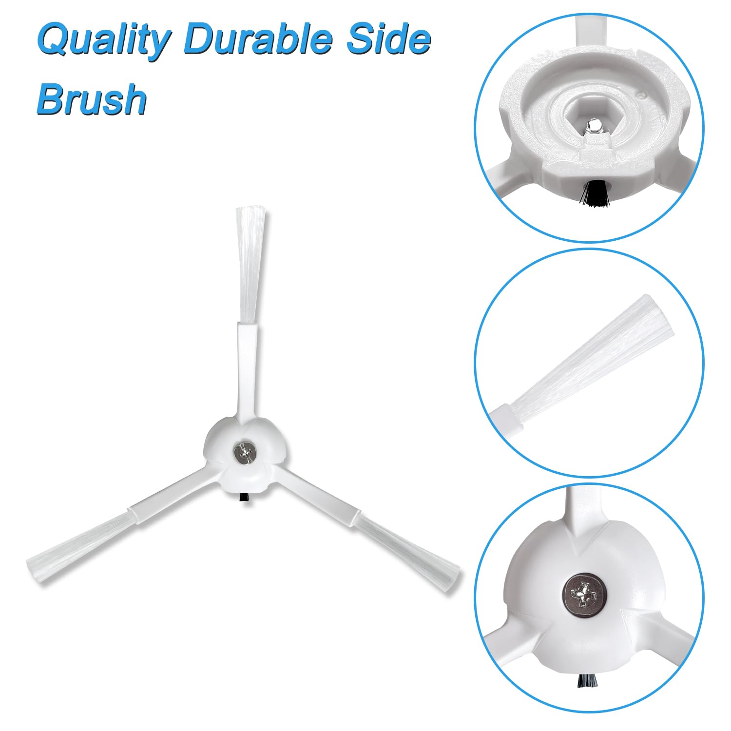 Accesorios Recambio para Xiaomi Roborock S5 S50 S51 S55 S5 Max S6 S60 S65 Aspiradora, 2 Cepillo Principal, 6 Filtros HEPA, 4 Cepillos Lateral