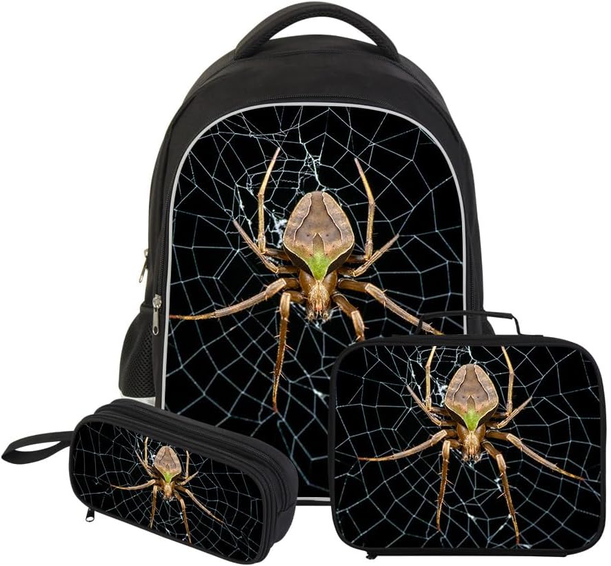 Cute Insect Printing School Backpack Spider Bookbag for Children