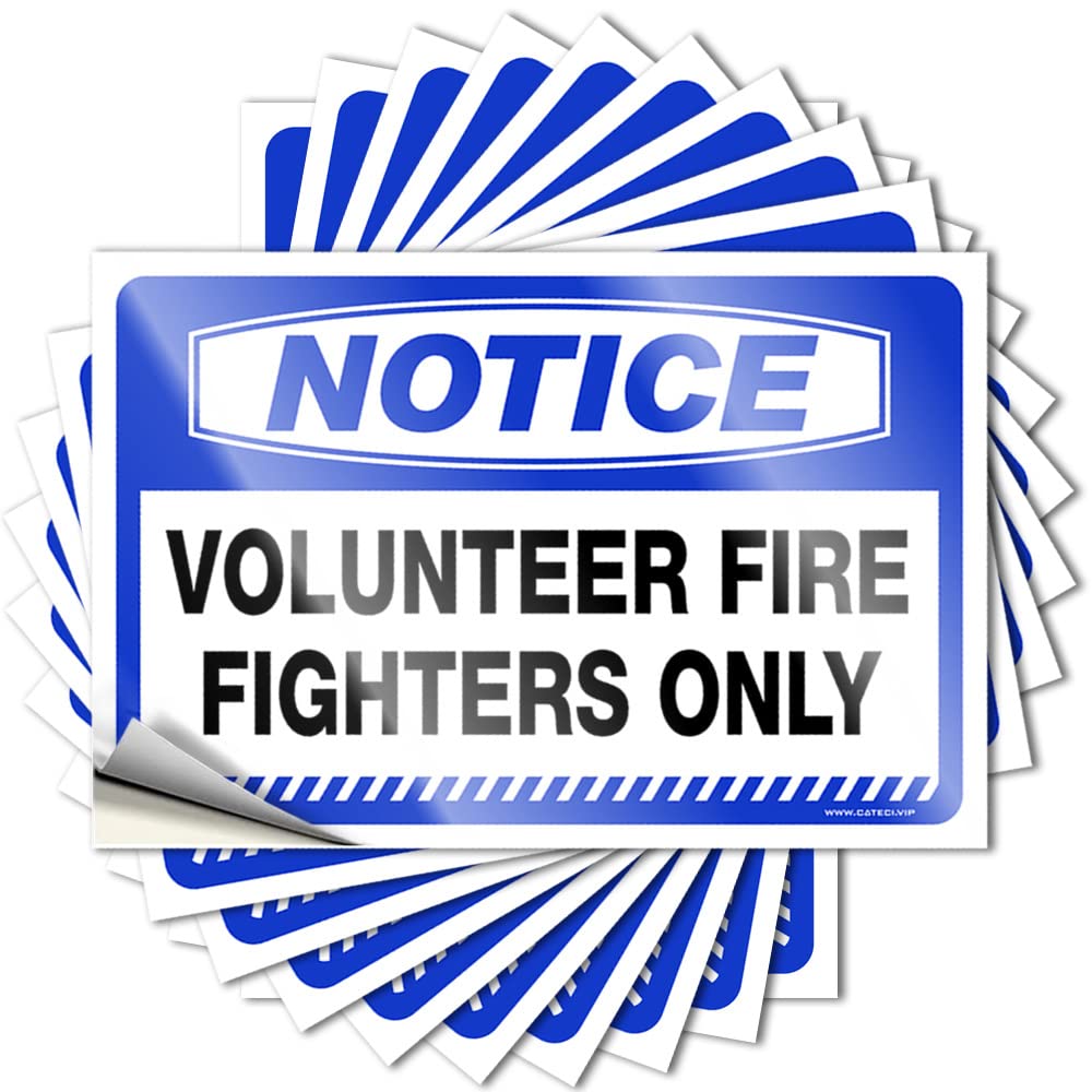 Bathroom Accessories Decor Decal - Personalized Interior Bumper Notice Volunteer Fire Fighters Only(6X9CM)