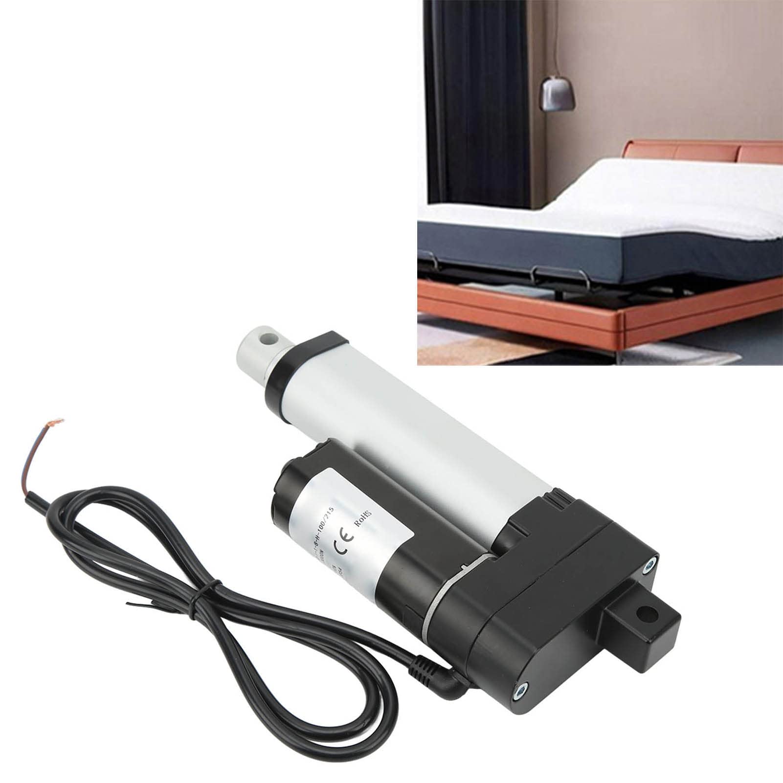 Siłownik liniowy Vomeko o skoku 150 mm, elektryczny silnik siłownika o ciągu 3000N IP54 do systemu podnoszenia, stojak na kamerę, łóżko medyczne, sofa elektryczna (12 V)