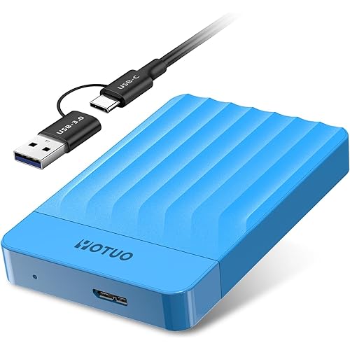 Portable External Hard Drive Storage Expansion Mobile HDD USB 3.0 for PC, Mac, Desktop, Laptop, PS4, PS5, Xbox One X/S, Xbox 360, Xbox Series X/S, Office & Game (Blue, 1TB)
