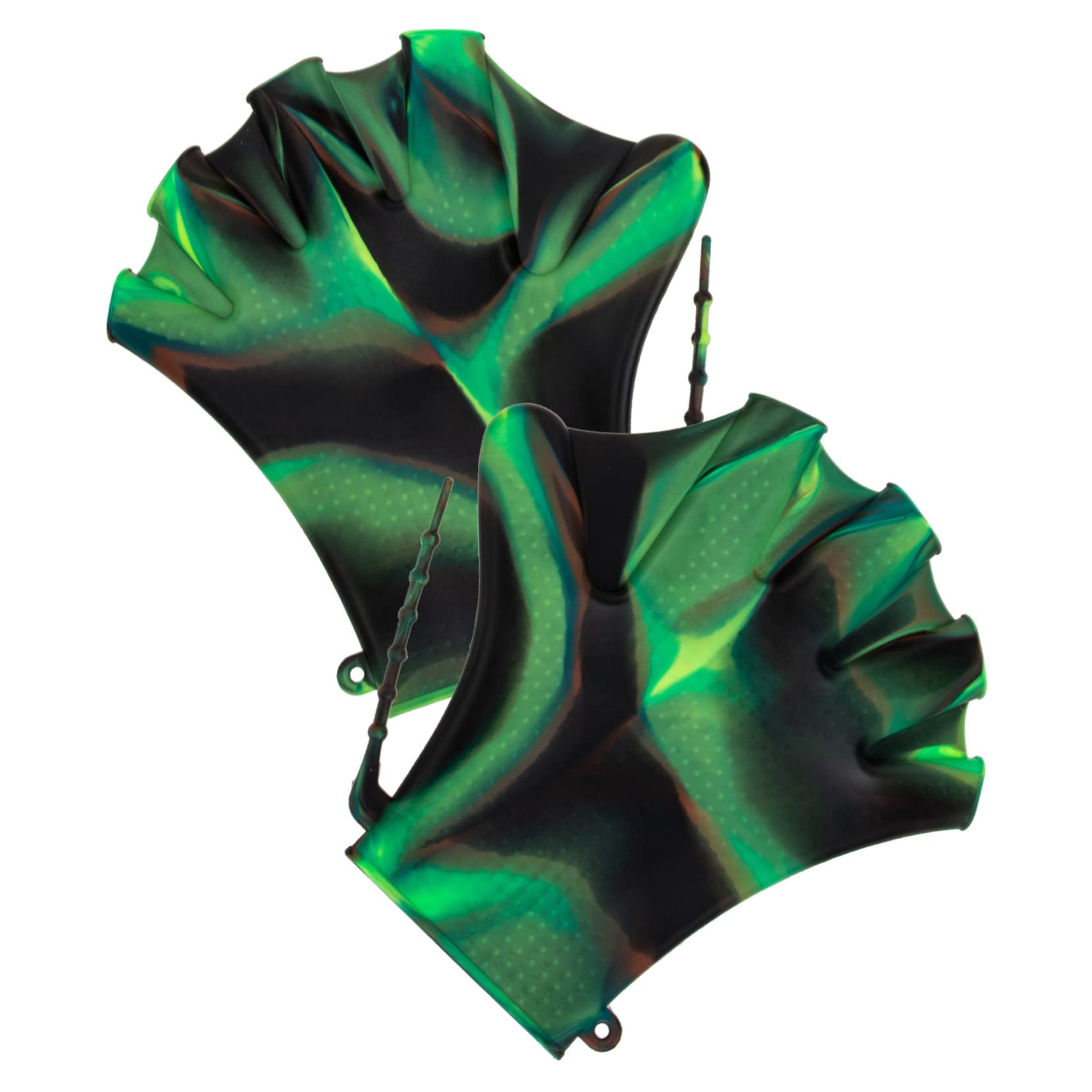 Hemoton Swimming Paddles for Hands Diving Gloves Lap Water Fitness Gloves Silicone Adult