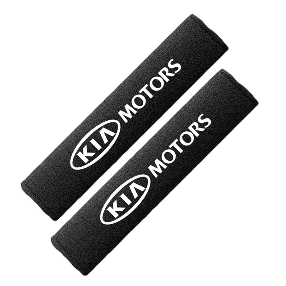 Seat Belt Pads Seatbelt Covers for Kia Stinger 2017-2023,Safety Harness Shoulder Strap Cushion,Neck Protection Support,Anti-Chafing Guard,2-Piece Protector,Black