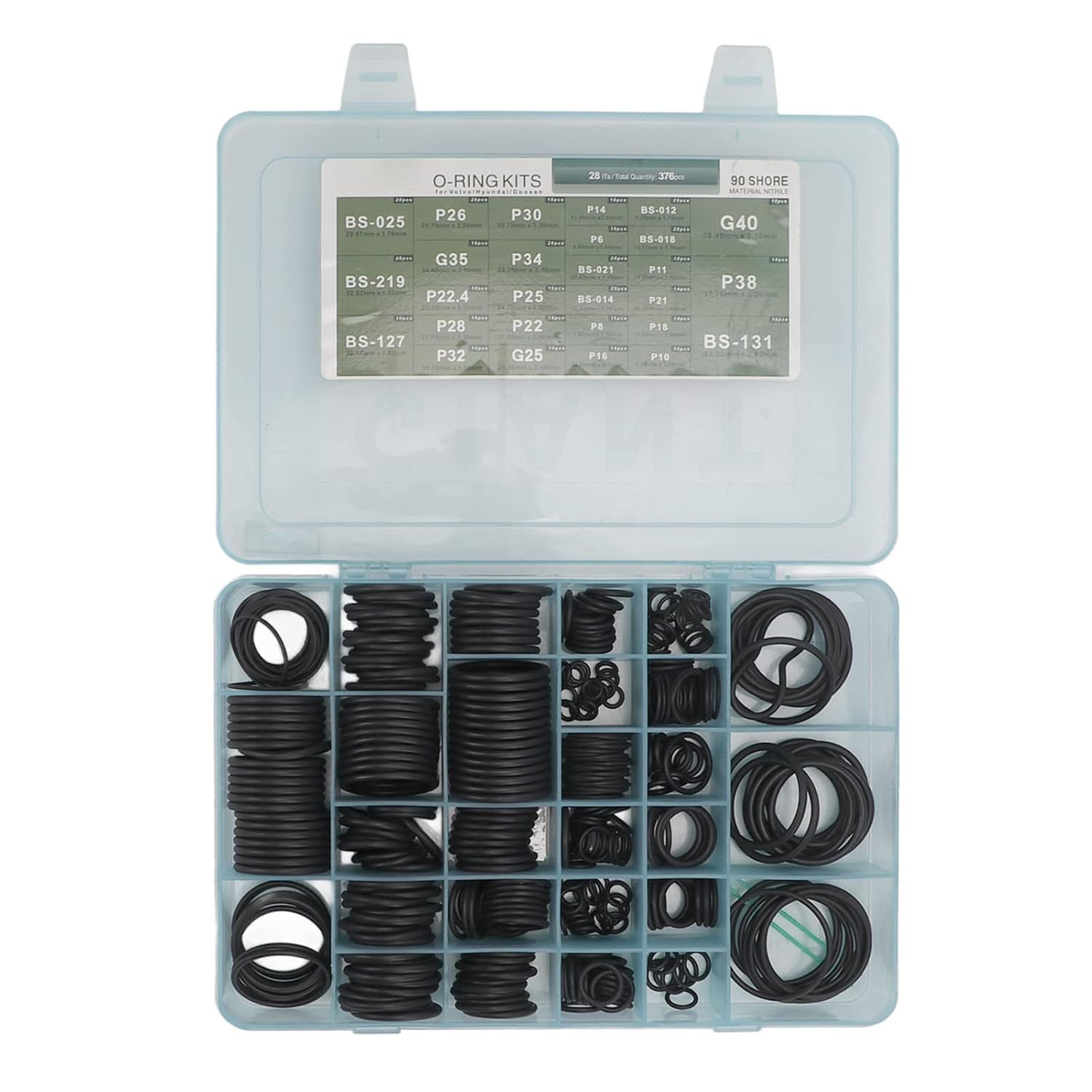 376pcs Rubber O Rings Kit for Excavator Replacement - Performance and Installation